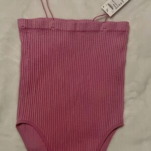 Pink Bodysuit Large by Sugar Rain